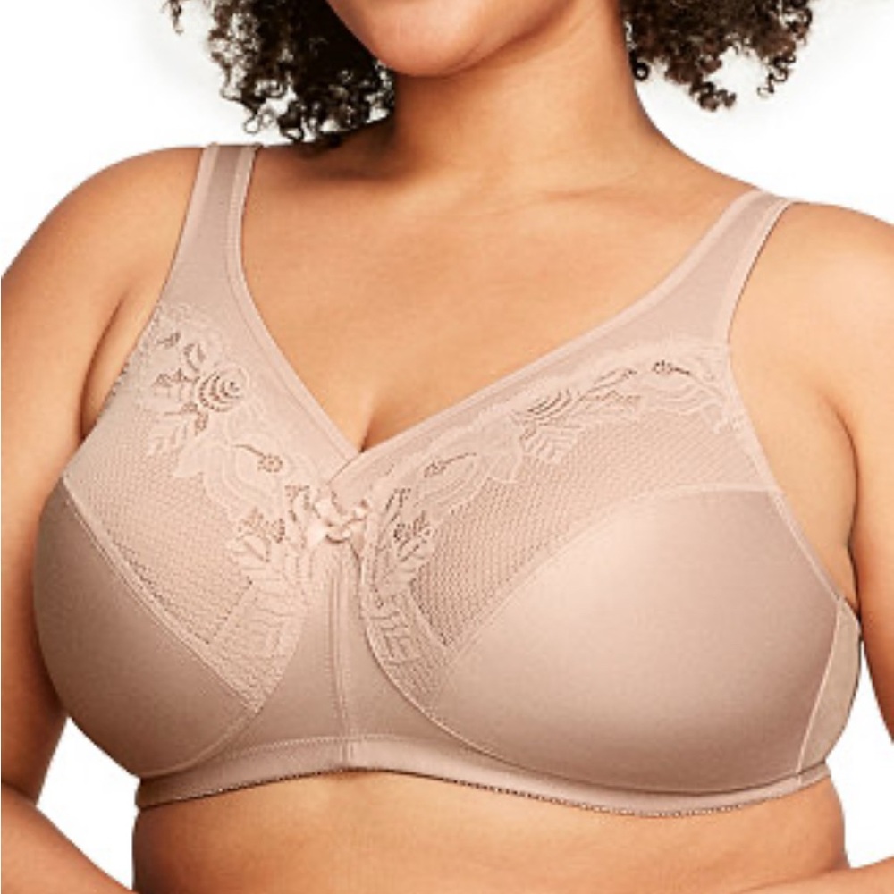 Glamorise 40H Full Figure‎ Plus MagicLift Wirefree Minimizer Support Bra 1003
